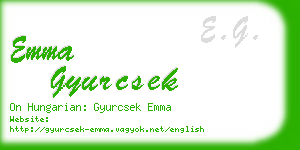 emma gyurcsek business card